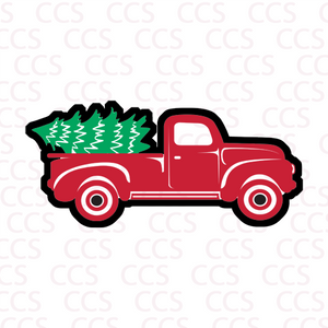 Christmas Truck and Tree Cookie Cutter