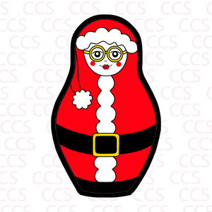 Christmas Santa Suit Nesting Doll Cookie Cutter
